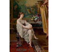 ZHAOSHAN Famoso Tela graffiti Artistiche Tela en el estudio del artista de Gustave Leonhard De Jonghe per la Decorazione Domestica dell'ufficio 60x90cm