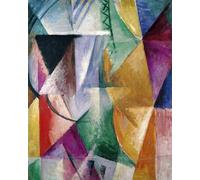 ZHAOSHAN Famoso Tela graffiti Artistiche Tela Estudio de ventana para tres ventanas de Robert Delaunay per la Decorazione Domestica dell'ufficio 60x90cm