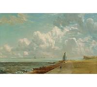 ZHAOSHAN Famoso Tela graffiti Artistiche Tela Harwich the Low Lighthouse y Beacon Hill por John Constable per la Decorazione Domestica dell'ufficio 60x90cm