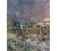 ZHAOSHAN Famoso Tela graffiti Artistiche Tela Jardín en la nieve de Paul Gauguin per L'arredamento del Soggiorno 60x90cm