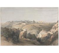 ZHAOSHAN Famoso Tela graffiti Artistiche Tela Jerusalén por David Roberts per la Decorazione Domestica dell'ufficio 60x90cm