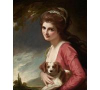 ZHAOSHAN Famoso Tela graffiti Artistiche Tela La dama como la naturaleza de George Romney per L'arredamento del Soggiorno 60x90cm