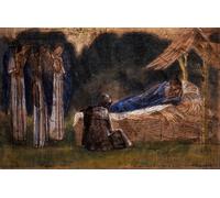ZHAOSHAN Famoso Tela graffiti Artistiche Tela la natividad de Edward burne jones per L'arredamento del Soggiorno 60x90cm