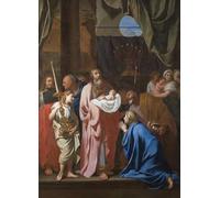 ZHAOSHAN Famoso Tela graffiti Artistiche Tela la Presentación de Cristo en el Templo de Charles Le Brun per L'arredamento del Soggiorno 60x90cm