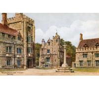 ZHAOSHAN Famoso Tela graffiti Artistiche Tela Magdalen College St Court Oxford por Alfred Robert Quinton per L'arredamento del Soggiorno 60x90cm
