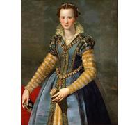 ZHAOSHAN Famoso Tela graffiti Artistiche Tela Retrato de María de Medici por Alessandro Allori per L'arredamento del Soggiorno 60x90cm