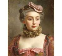 ZHAOSHAN Famoso Tela graffiti Artistiche Tela Retrato de unade Gustave Jean Jacquet per L'arredamento del Soggiorno 60x90cm