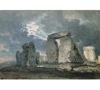 ZHAOSHAN Famoso Tela graffiti Artistiche Tela Stonehenge durante una tormenta eléctrica de Girtin per L'arredamento del Soggiorno 60x90cm