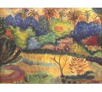 ZHAOSHAN Famoso Tela graffiti Artistiche Tela Tahitische Landschaft de Paul Gauguin per la Decorazione Domestica dell'ufficio 60x90cm