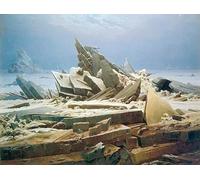 ZHAOSHAN tela pittura immagini poster 58x90cm senza cornice Il mare di ghiaccio Di Caspar David Friedrich