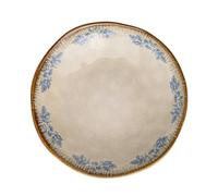 ZHAOSTORE Piatto fondo irregolare da 22,9 cm con bordi increspati, con superficie smaltata cambiata in forno. Questa insalatiera in ceramica ha una capacità di 920 ml