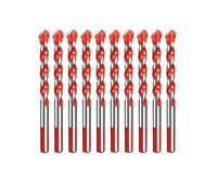 ZHaotn 10 Punte da Trapano triangolari Multifunzione in carburo da 6 mm for Vetro, Piastrelle, Cemento, Mattoni, Metallo, Legno, Apri Fori