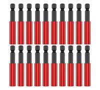ZHaotn 20/10 pezzi Supporto di prolunga for cacciavite Robusto adattatore for punta da trapano in acciaio al cromo vanadio con gambo esagonale da 1/4 di pollice