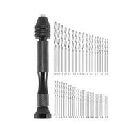 ZHaotn 49pcs 0.5-3mm Mano Drill Set Mini Alluminio Mano Drill Bit Gioielli Mano Trapano Manuale Trapano Strumenti di Lavorazione Del Legno Punta Dropship