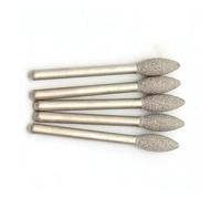 ZHaotn 5-10 pezzi di punte diamantate con gambo da 3 mm, punte for intaglio di pietre lunghe da 3 mm a 6 mm for lucidatura, accessori abrasivi, utensili rotanti