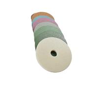 ZHaotn 80mm-100mm 8 pezzi/lotto tamponi lucidanti in spugna diamantata in fibra di nylon ruota bagnata for marmo metallo pietra pulizia lucidatura 3-4 pollici