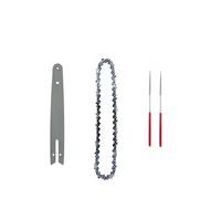 ZHaotn Catene da 8 pollici e barra di guida Mini catene in acciaio Lama for sega elettrica Utensile elettrico Accessorio for sega Sostituzione taglio legno