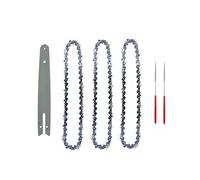 ZHaotn Catene da 8 pollici e barra di guida Mini catene in acciaio Lama for sega elettrica Utensile elettrico Accessorio for sega Sostituzione taglio legno