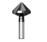 ZHaotn Fresa for smussatura a 90 gradi con 1/3 taglienti, utensile for fresa in metallo, punta for trapano svasatore, sbavatrice, smussatrice