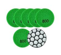 ZHaotn Set di 7 mini tamponi lucidanti diamantati da 50 mm, dischi abrasivi in resina for granito, marmo, lucidatrice flessibile for pietra da 2 pollici