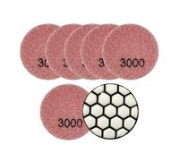 ZHaotn Set di 7 mini tamponi lucidanti diamantati da 50 mm, dischi abrasivi in resina for granito, marmo, lucidatrice flessibile for pietra da 2 pollici