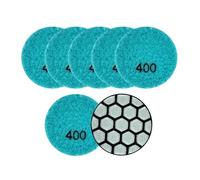 ZHaotn Set di 7 mini tamponi lucidanti diamantati da 50 mm, dischi abrasivi in resina for granito, marmo, lucidatrice flessibile for pietra da 2 pollici