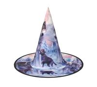 ZHAOUR 1 cappello di Halloween - lupi famiglia stampa streghe decorazione festa, cosplay gioco di ruolo, carnevale, abbigliamento in maschera forniture