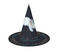 ZHAOUR 2 cappelli di Halloween - Carino Coniglio Bianco Stampa Streghe Decor Party, Cosplay Giochi di Ruolo, Carnevale, Vestire Forniture in maschera