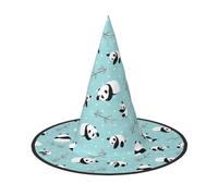 ZHAOUR 2 cappelli di Halloween - Cartoon Panda Bear Stampa streghe Decor Party, Cosplay Giochi di ruolo, Carnevale, Vestire Forniture in maschera