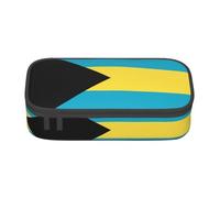 ZHAOUR Astuccio con bandiera della Repubblica Ceca, stampa completa, organizer multiuso, tessuto Oxford resistente, scomparti multipli, Bandiera delle Bahamas, Taglia unica, Zaino per la scuola