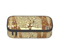 ZHAOUR Astuccio con motivo mucca, multifunzione, in tessuto Oxford resistente, con scomparti multipli, Albero della vita, Taglia unica, Zaino per la scuola