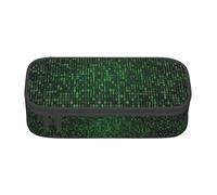 ZHAOUR Astuccio con motivo stampato marrone chiaro - organizer multiuso - tessuto Oxford resistente, scomparti multipli, Era Hacker, Taglia unica, Zaino per la scuola