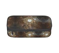 ZHAOUR Astuccio con motivo Tractor Agriculture Tranquil Full-Print - Organizer multiuso - Tessuto Oxford resistente, scomparti multipli, Orologio Steampunk, Taglia unica, Zaino per la scuola