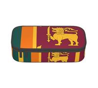 ZHAOUR Astuccio con stampa bandiera svizzera - organizer multiuso - tessuto Oxford resistente, scomparti multipli, Bandiera dello Sri Lanka, Taglia unica, Zaino per la scuola