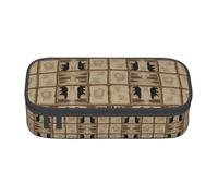 ZHAOUR Astuccio con stampa bandiera tedesca, organizer multiuso, tessuto Oxford resistente, scomparti multipli, Rustico Lodge, Taglia unica, Zaino per la scuola