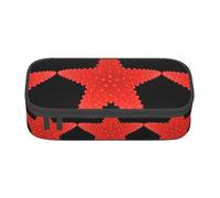 ZHAOUR Astuccio con stampa bandiera tedesca, organizer multiuso, tessuto Oxford resistente, scomparti multipli, Stella marina rossa., Taglia unica, Zaino per la scuola