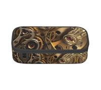 ZHAOUR Astuccio con stampa di cammello sabbia deserto, multiuso, in tessuto Oxford resistente, scomparti multipli, Ingranaggi Steampunk., Taglia unica, Zaino per la scuola