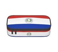 ZHAOUR Astuccio con stampa "Merry Christmas" - Organizer multiuso - Tessuto Oxford resistente, scomparti multipli, Bandiera del Paraguay, Taglia unica, Zaino per la scuola