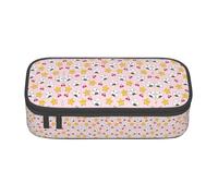 ZHAOUR Astuccio con stampa "Merry Christmas" - Organizer multiuso - Tessuto Oxford resistente, scomparti multipli, Bella palla di riso, Taglia unica, Zaino per la scuola