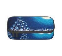 ZHAOUR Astuccio con stampa polpo blu, organizer multiuso, resistente tessuto Oxford, scomparti multipli, Fiocco di neve blu, Taglia unica, Zaino per la scuola