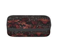 ZHAOUR Astuccio portamatite con stampa di rami di agrifoglio rosso - organizer multiuso - resistente tessuto Oxford - scomparti multipli, Outfitter Tuff Camo, Taglia unica, Zaino per la scuola