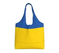 ZHAOUR Borsa tote in tela con stampa orso polare, grande, riutilizzabile, per traslochi, shopping, viaggi e uso quotidiano, Bandiera dell'Ucraina, Taglia unica