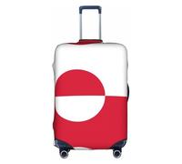 ZHAOUR Copertura protettiva per valigia, elastica con stampa bandiera della Groenlandia, accessori da viaggio per viaggi d'affari, bianco, M