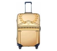 ZHAOUR Copertura protettiva per valigia, elastica, con stampa di edifici antichi, accessori da viaggio per viaggi d'affari, bianco, S