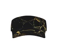 ZHAOUR Elegante cappello da baseball unisex con stampa di ananas e fenicotteri, per adulti, per sport, spiaggia e attività all'aperto, Sfondo nero e oro, Taglia unica