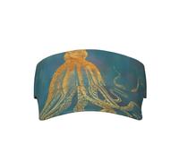 ZHAOUR Elegante cappello da baseball unisex con stampa Torre Eiffel per adulti, per sport, spiaggia e attività all'aperto, Polpo d'oro, Taglia unica