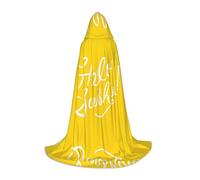 ZHAOUR L Halloween Capo con cappuccio - Unisex Goodlooking Hello Sunshine Stampa Cosplay Robe per strega, mago - Party Masquerade Costume