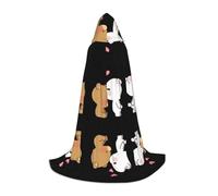 ZHAOUR Mantella con cappuccio per Halloween, unisex, con stampa di orso marrone, costume per feste, carnevale, mostre di fumetti, cosplay e molto altro ancora