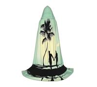 ZHAOUR Mantello con cappuccio per Halloween, unisex, per una coppia sposata che cammina sulla spiaggia, costume per feste, carnevale, mostre di fumetti, cosplay e molto altro ancora