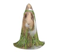 ZHAOUR S Halloween Capo con cappuccio - Unisex Cute Guinea Pig Print Cosplay Robe per strega Mago - Party Masquerade Costume